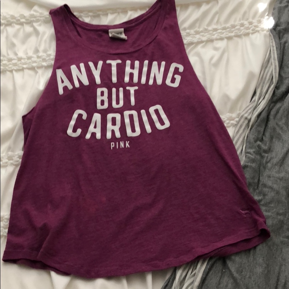 “Pink” workout tank top